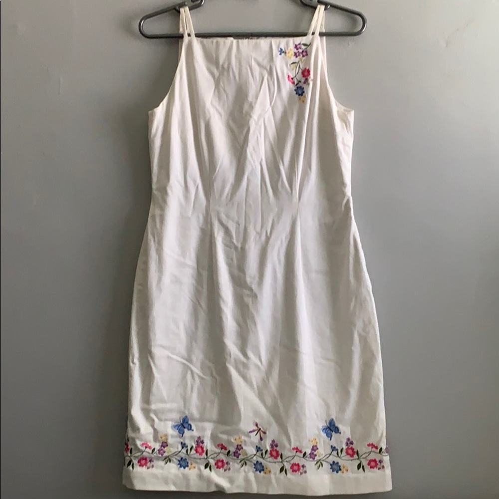 White flowered dress